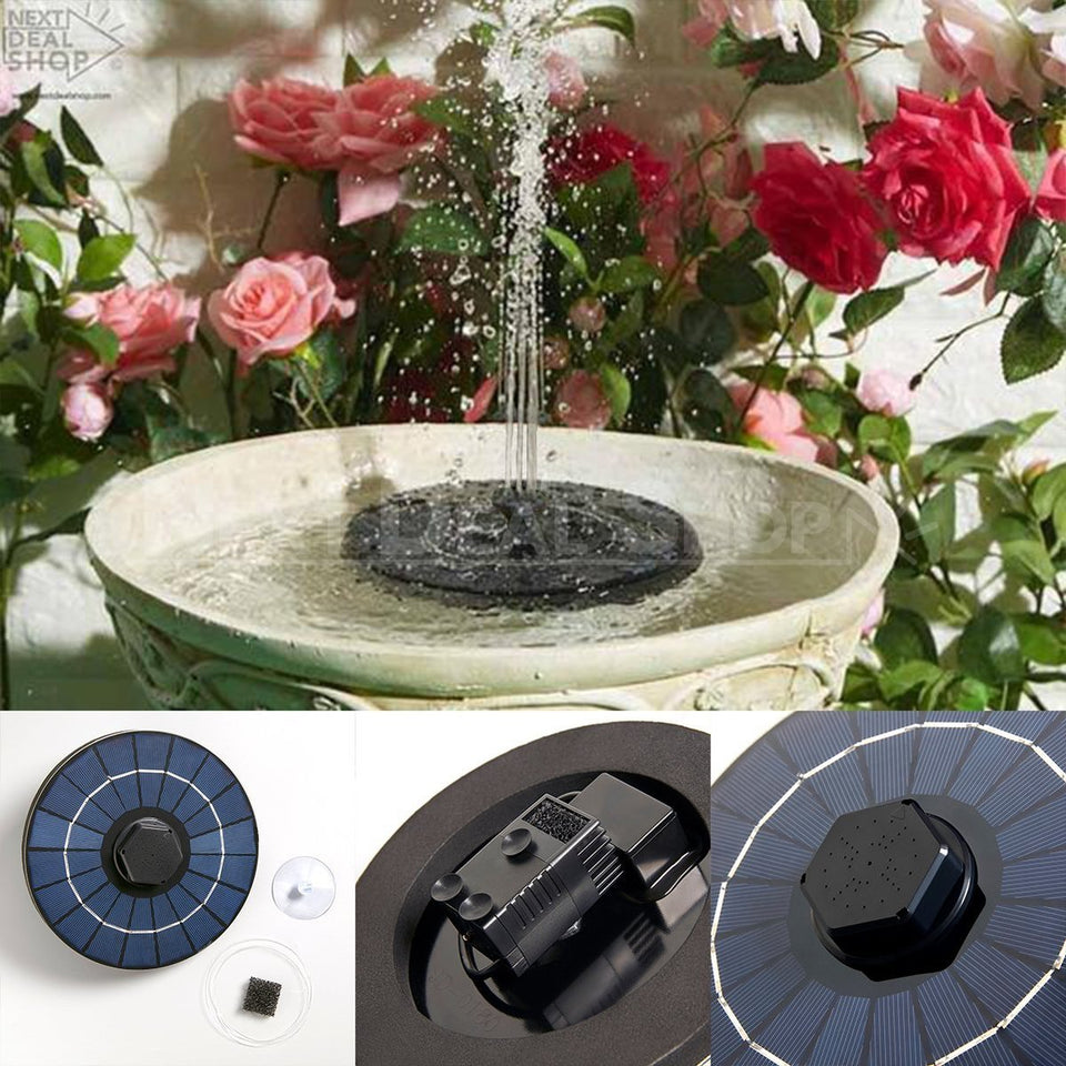 Solar-Powered Easy Bird Fountain Kit - Great Addition to Your Garden!