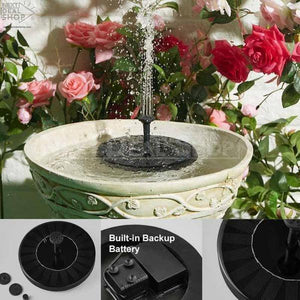 Solar-Powered Easy Bird Fountain Kit - Great Addition to Your Garden!