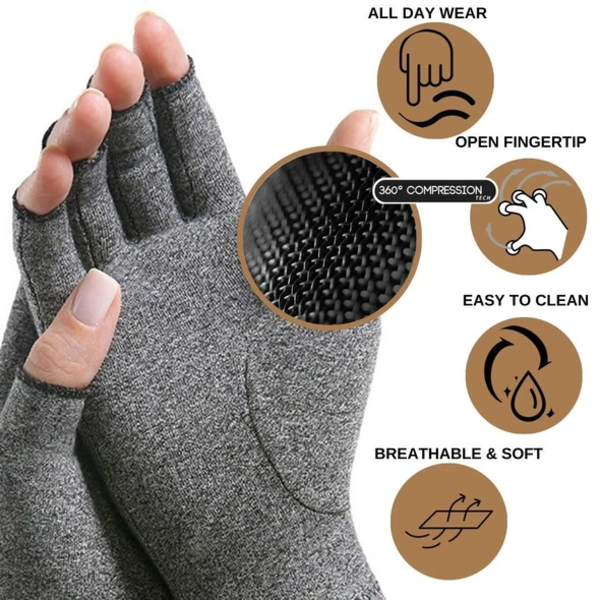 Arthritis 360º Compression Gloves (1 pair)