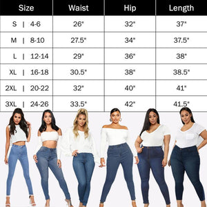 Margot - Perfect Fit Skinny Stretch Pull-On Push-Up Plus-Size Denim Jeans Leggings