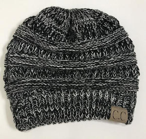 Soft Knit Ponytail Beanie Hat